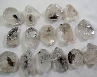 15 Pieces Natural Diamond Quartz Crystals Double Terminated size====25x20x13mm to 28x15x13mm