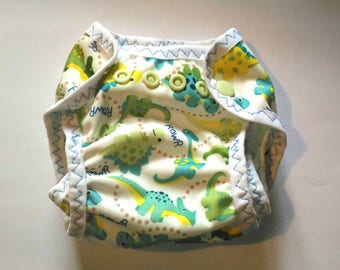 Panties with waterproof pul cloth diaper for protection