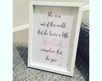 She is out of this world print