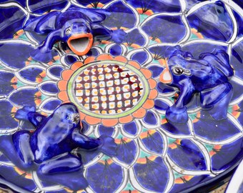 Talavera Mexican Pottery BIRD BATH