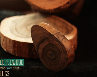 Teardrop Plugs - Ear Plugs - Wood Plugs - Wood Teardrop Plugs - 1 5/8' - 1 1/2' - 1 3/4' - 1 7/8' - 2 inch - 1.25' - 1.57' - 9/16' - 7/8'