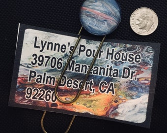Bookmark, money clip, business card holder