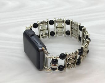 Black Apple Watch Band - 38mm - 42mm - Apple Watch Bands - Apple Watch Band Women