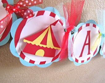 Circus Party High Chair Banner, I Am 1 Circus Banner, Carnival High Chair Banner, Circus Birthday Banner, Circus 1st Birthday Banner, Small