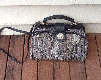 VINTAGE 80's handbag tapestry boho festival