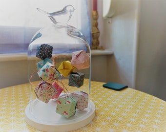 String light in bell jar
