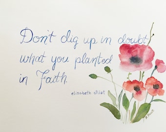 Faithful Poppies print