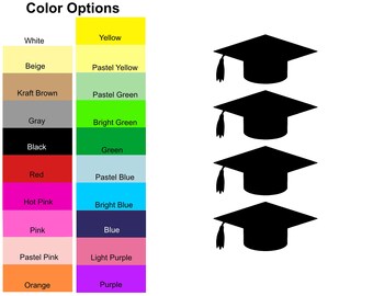 25 Pieces - Graduation Cap Die Cut Shapes, Paper Graduation Hat Shapes, Graduation Cap Shape Cut Out, Graduation Hat Decoration for Crafting