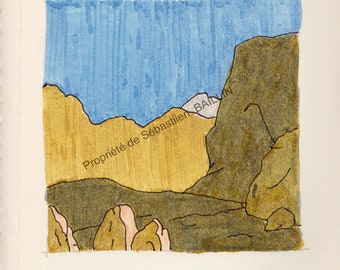 Drawing 10 by 10cm. Number 01