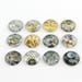 10 Machine Gear Steampunk 12mm Printed Half Round Domed Glass Cabochons (WL124)