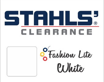 15" x 5 Yards - Stahls' Fashion-LITE - Smooth- Craft Roll - Iron-on Heat Transfer Vinyl - HTV - White