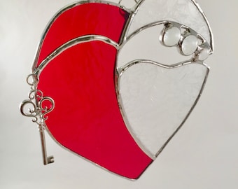 Stained Glass Heart Suncatcher - Stained Glass Heart - Heart Suncatcher - Heart - Valentine's Day - Mother's Day
