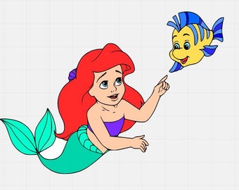 Download Little Mermaid svg Ariel Stencils Vector Mermaid svg