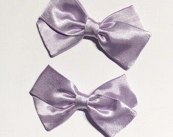 Purple Mermaid Bow//Hand-tied Hair Bows//Baby Fashion