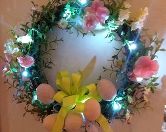 Vintage Avon Easter lighted wreath