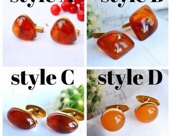 Vintage Amber Cufflinks, Baltic Amber, triangular Cufflinks, Art Deco Cufflinks, Mens Jewelry, Mad Men fan, Honey Warm Caramel