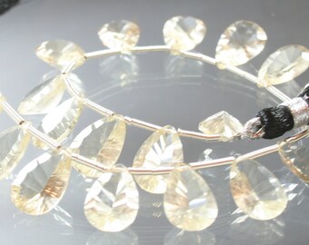 AAA Scapolite Concave Cut Pear Briolettes