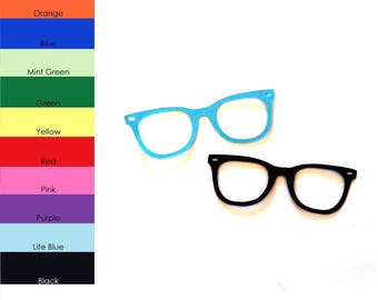 25 pack - Paper Glasses Shape, Paper Glasses Cut Out, Glasses Die Cut, Party Supplies, Scrapbook Supplies