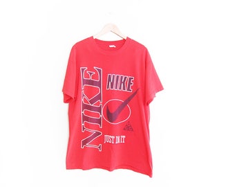 vintage t shirt / NIKE t shirt / 90s sportswear / 1990s bootleg NIKE Just Do It oversize t shirt XL