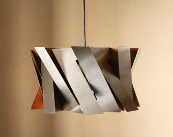 Metal Wood Pendant Light Modern Chandelier Lighting Hanging Dining Lamp Ceiling Light Fixture Geometric Lamp Minimal Contemporary