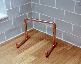 Copper pipe recipe book / tablet / ipad stand