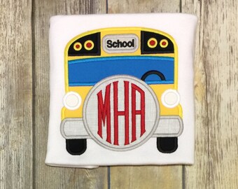 Boys Back to School Shirt, Boys School Bus Shirt, First Day of School Shirt, Boys First Day of School Shirt, Back to School Shirt