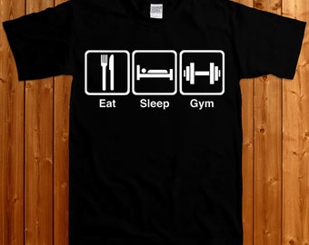 Eat Sleep Gym - Cool Gym T-shirt, T-shirt For Gym, tee , tshirt, Gym, Gift, For Gym, Available For Men's And Women's SM-00095