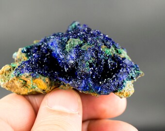 Azurite with Malachite Mineral Specimen