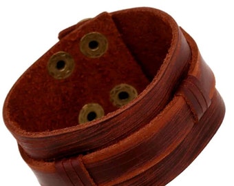 Brand New Handmade Leather Wristbands Bracelet
