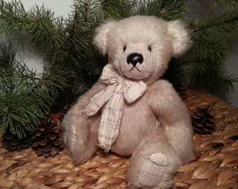 Artist teddy bear Andy - 28 cm or 11 inches, Artist mohair bear, OOAK teddy bear, handmade teddy bear, teddy bears for sale
