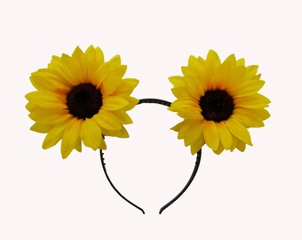 Giant Sunflower Cat Ears