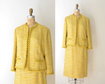 1960s Handmacher Suit / 60s Classic Wool Skirt Suit