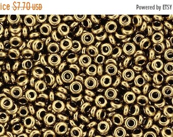 ON SALE Demi Rounds, 11/o Toho Seed Bead, Bronze, (TN-11-221), 2.5" tube