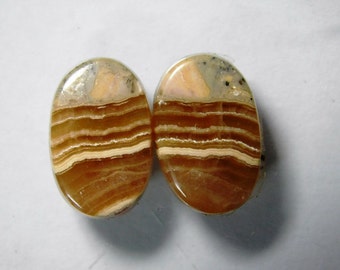 Natural Rhodochrosite cabochon, Matched pair Rhodochrosite loose gemstone,Rhodochrosite gemstone,Rhodochrosite loose stone 18 Cts. R-743