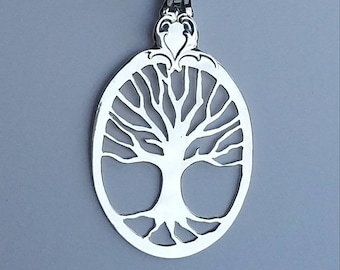 Handmade Sterling Silver Tree of Life Family Tree Necklace