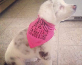 Be Gentle I'm Blind and Deaf Dog Bandana