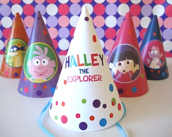 Dora the Explorer Party Hats, You Print