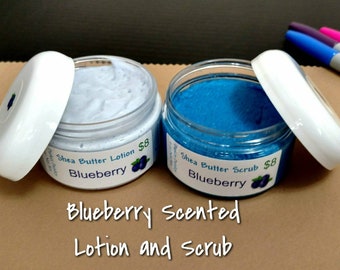 Blueberry Lotion and Sugar Scrub Set