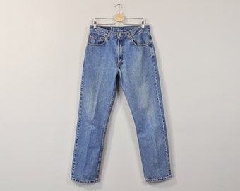 Vintage Levis Jeans, Levis 505 Jeans, Straight Leg Levis, Mens Levis Jeans, Boyfriend Jeans, Medium Wash Jeans, High Rise Jeans Size 33 34