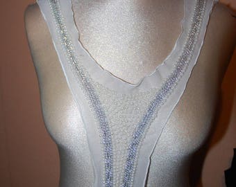Plastron met parels en keten n: 4