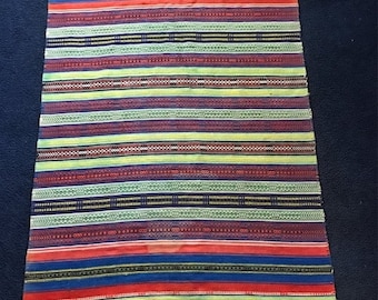 SALE SALE SALE Vintage woven colorful rug/accent pattern rug/BoHo/bohemian/patterned