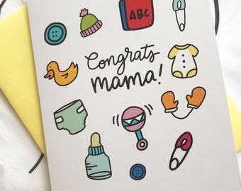 Congrats Mama! | Baby Shower, New Mom, Congrats Mama, New Baby, Congratulations on New Baby, Baby, Baby Sprinkle, Congrats, Baby, Shower