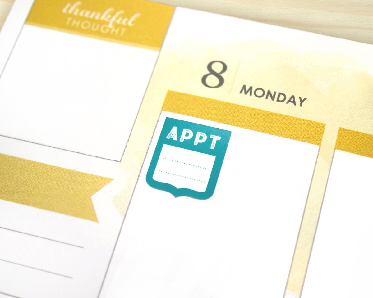 Download Appointment Reminder Planner Stickers 24 small appointment
