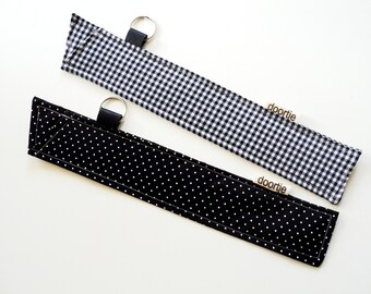 Reusable straw pouch, extra long. Straw pouch.