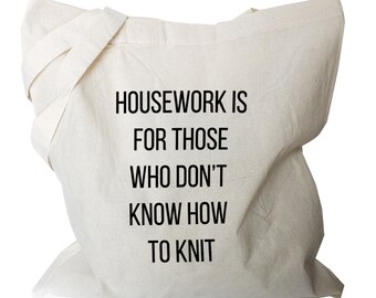 Knitting Project Bag, Gifts for Knitters, Project Bag for Knitters, Knitters Totes