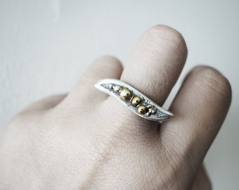 Unique Silver Ring, Statement Ring, Gift for her, Cool Ring, Unique Rings, Sculptural Ring, Art Ring, Handcrafted Ring, custom, personalized