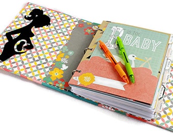 Pregnancy Journal - Gift for Pregnnt Mom - Pregnancy Diary - Pregnancy Scrapbook - Pregnancy Tracker - Baby Bump Book - Pregnancy Planner