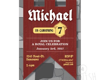 Brave Knight Invitation (DIGITAL/PRINT)