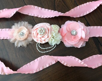 Maternity Sash, Baby Shower Sash, Baby Girl Sash