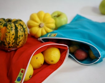 2 of the Gallon size Zip it food storage bag Reusable and eco friendly